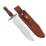 RANDALL CUSTOMIZED IXL BOWIE KNIFE WITH SHEATH