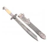 WWII GERMAN RAD OFFICER DRESS DAGGER by EICKHORN