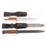 WWII GERMAN K98 COMBAT & DRESS BAYONETS
