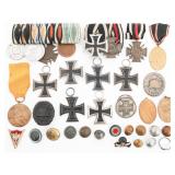 IMPERIAL GERMAN IRON CROSS, WOUND BADGES & MEDALS