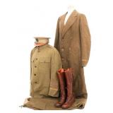 WWI US ARMY AEF OFFICER UNIFORM & HAT