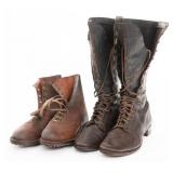 19th C. - WWI EUROPEAN MILITARY WOMEN'S BOOTS