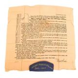 1920s ITALIAN STUDENT CRUISE CAP & MUSSOLINI SCARF