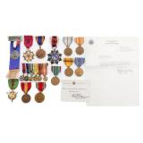 WWII US ARMED FORCES NAMED MEDAL GROUPING