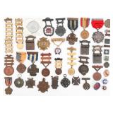 SPAN-AM WAR - WWI US NG VETERAN & SERVICE MEDALS