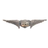 WWI US ARMY AIR CORPS 2 1/2' PILOT WINGS by BB&B