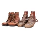 WWII US M1942 & PRIVATE PURCHASE ANKLE BOOTS