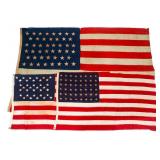 CIVIL WAR - WWII 35, 46 & 48 STAR AMERICAN FLAGS