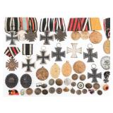 IMPERIAL GERMAN IRON CROSS, WOUND BADGES & MEDALS