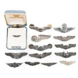 WWII USAAF 3/4' - 2' QUALIFICATION WINGS