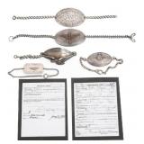 WWI US AIR CORPS & RFC VOLUNTEER NAMED ID BRACELET