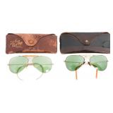 WWII US AAF PILOT RAYBAN & AVIATION SUNGLASSES