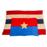 SAIGON MARKET THAILAND & VIETCONG BATTLE FLAGS