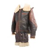 WWII USAAF NAMED B-3 LEATHER FLIGHT JACKET