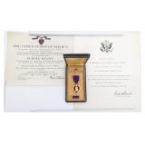 WWII US ARMY 2nd Lt KIA PURPLE HEART GROUPING