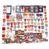 WWII - COLD WAR US ARMED FORCES SERVICE MEDALS