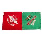 WWI US ARMY CORNELL USASMA & AVIATION PILLOW SHAMS