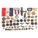 WWI US AVIATION INSIGNIA & ADMIRAL BYRD MEDAL