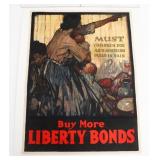 WWI US ' MUST CHILDREN DIE' LIBERTY BOND POSTER
