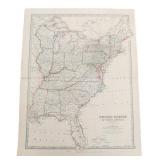 19th C. EASTERN US MAP by KEITH JOHNSTON