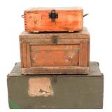 WWII US & GERMAN MUNITIONS & STORAGE CRATES