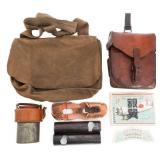 WWII JAPANESE RIFLE DUST COVER & FIELD GEAR