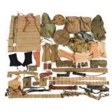 WWII US ARMED FORCES GAS MASK & FIELD GEAR