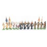 19th CENTURY UK ROYAL MARINE & REGIMENT FIGURINES