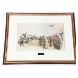 'THE CADET CONQUEST' WATERCOLOR PAINTING by YOHN