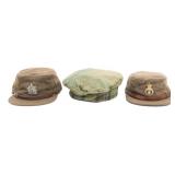 WWII BRITISH FIELD CAPS & HIGHLANDER BERET