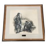 'THE FLAMES WITHIN' CHARCOAL DRAWING by F.C. YOHN