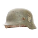WWII GERMAN HEER M40 DD COMBAT HELMET SHELL