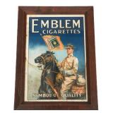 WWI ERA US EMBLEM CIGARETTES ADVERTISEMENT POSTER