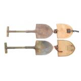 WWI US ARMY M1910 SHOVELS & COVERS M1910 & M1907