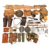 WWI US ARMY & CAVALRY FIELD GEAR & M1917 HELMET