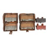 SPAN-AM WAR US ARMY CARTRIDGE LEATHER POUCHES