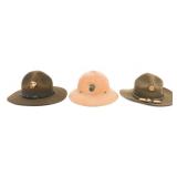 WWII - COLD WAR US CAMPAIGN HATS & PITH HELMET