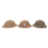 WWI US ARMY EAF M1917 COMBAT HELMETS