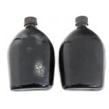 WWII US BLACK ENAMEL1942 CANTEENS by VOLLRATH