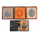 CIVIL WAR SOLDIERS AMBROTYPE & TINTYPE PHOTOGRAPHS