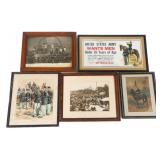 INDIAN WARS US ARMY & NG FRAMED PHOTOS & PRINT
