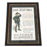 BATTLE OF SAN JUAN HILL OCTOBER SCRIBNER'S POSTER
