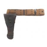 US M1916 HOLSTER AND M1910 PISTOL BELT
