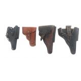WWII LEATHER PISTOL HOLSTERS
