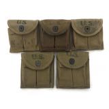 WWII US M1 CARBINE TYPE 1 MAGAZINE POUCHES