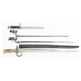 19th C. EUROPEAN EXPORT & SOCKET BAYONETS