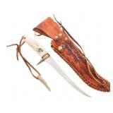 FILLET KNIFE by KEN RICHARDSON WITH SHEATH