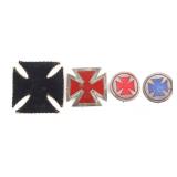 CIVIL WAR UNION V CORPS PATCHES & NAMED BADGE