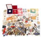 COLD WAR US & EAST GERMAN INSIGNIA PINS, BADGES