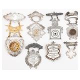 19th - 20th C. SILVER BADGES